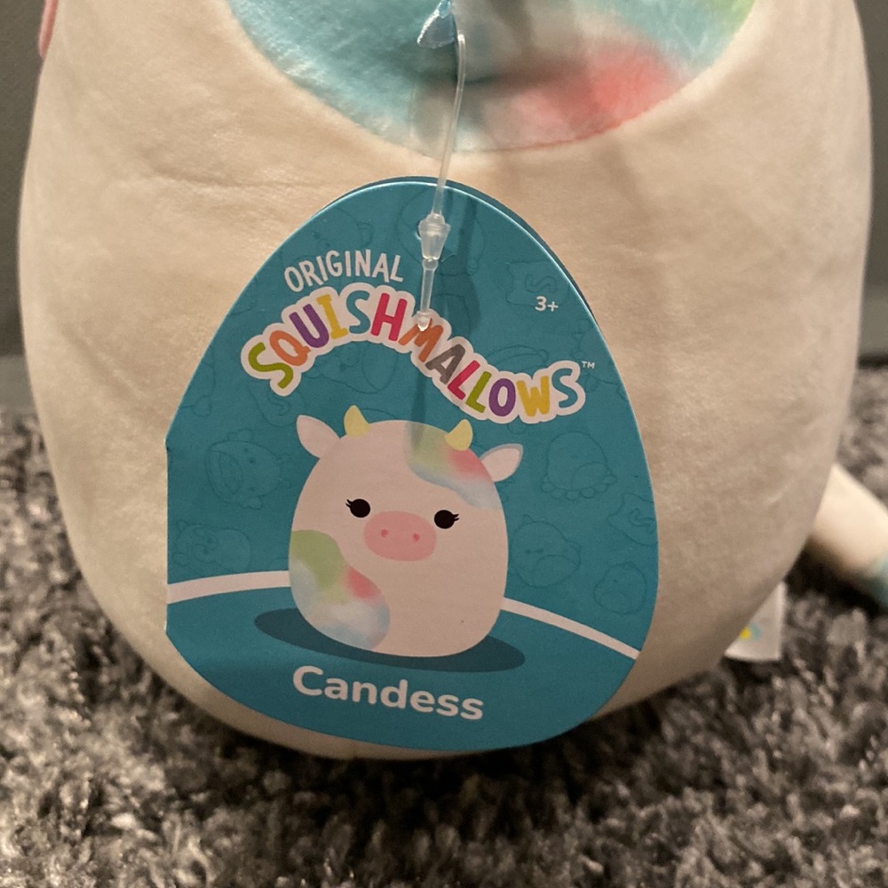Squishmallow Candess the Cow 8” NWT HTF - Picture 3 of 3